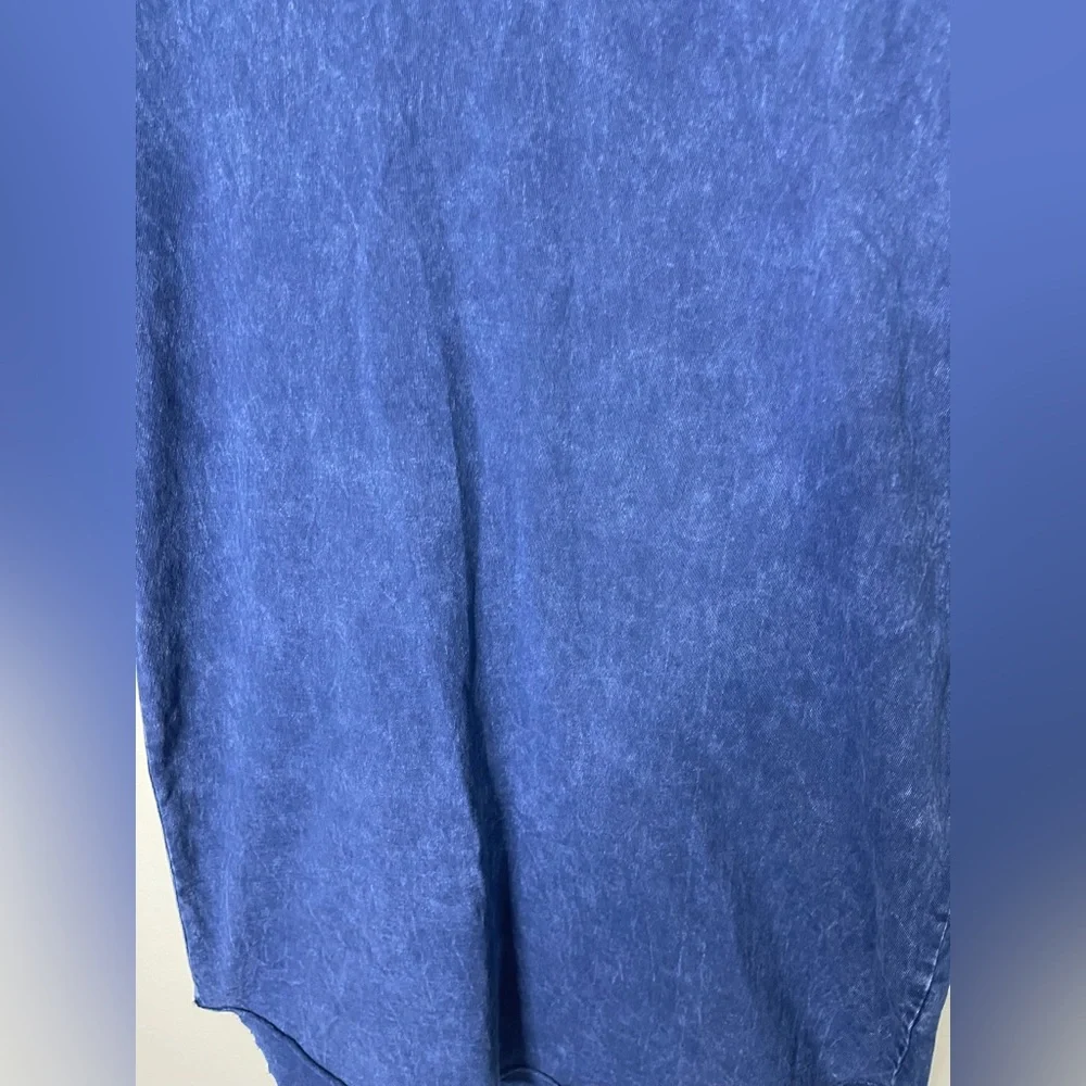 Frank & Eileen Lauren Polo Mini Shirt Dress S In Mineral Navy Worn Once Denim - Picture 6 of 13